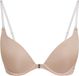Hunkemöller Dames Lingerie Voorgevormde push-up beugel bh Transparant - Beige - maat E80