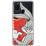 ERT GROUP mobiel telefoonhoesje voor Samsung M21 origineel en officieel erkend Looney Tunes patroon Bugs 010 optimaal aangepast aan de vorm van de mobiele telefoon, gedeeltelijk bedrukt