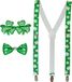 Merkloos / Sans marque St. Patricks Day verkleed set - klavertjes - 3 delig - voor volwassenen - Ierland feest verkleedaccessoires