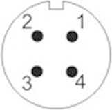 Weipu SF1213/S4 connecteur circulaire coupleur, droit Nombre total de pôles : 4 Série (connecteurs circulaires) : SF12 1 pièce(s)