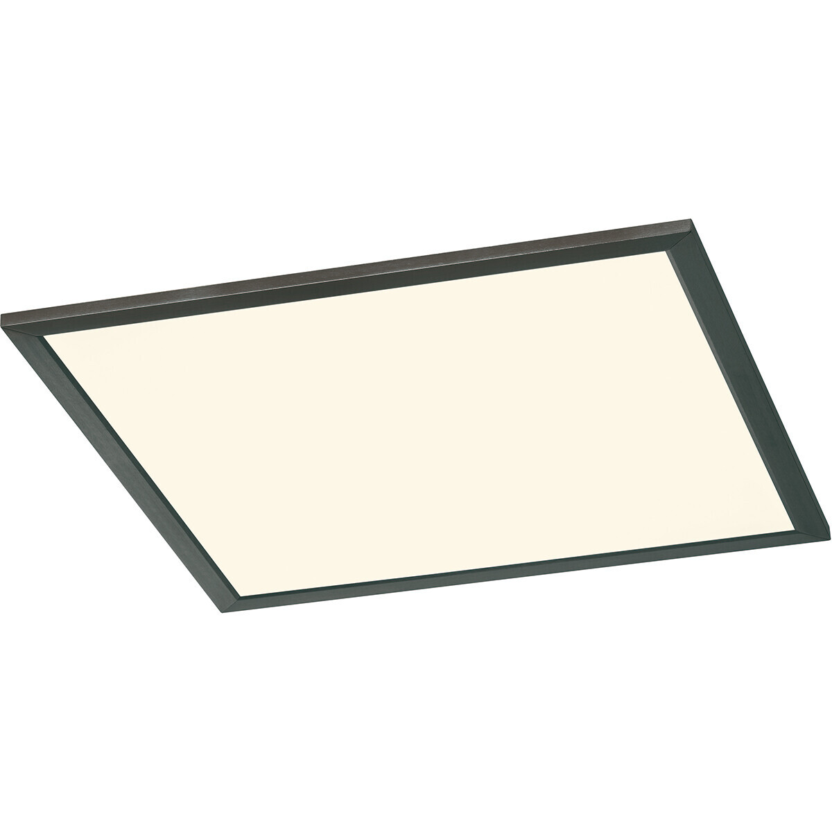 BES LED LED Plafondlamp - Plafondverlichting - Trion Povino - 26W - Warm Wit 3000K - Dimbaar - Vierkant - Mat Zwart - Aluminium