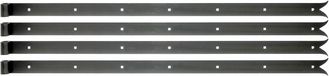 Alberts 862824 heng | zwart | rol Ø16 mm | 1000 x 40 mm | Set van 4