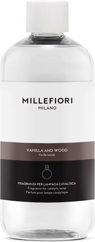 Millefiori Katalytische Geurlamp - Navulling voor Geurbrander 500 ml Vanilla & Wood