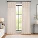 HPD Half Price Drapes Ruches Faux Dupioni Zijden Gordijnen voor Woonkamer 50 X 84 (1 Panel), PDCH-KBS2-84-RU, Off White