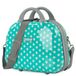 Schoonheidskoffer Kinderkofferset, licht en duurzaam, 2-delig ABS-/polycarbonaat met, stippen mint, Stijlvol