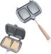 Sandwichijzer à double face pour cuisinière à gaz - Gaufrier en aluminium pour toasts et sandwichs
