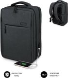 SUBBLIM Laptoptas Rugtas SUB-BP-3EAP100 Grijs Polyester 15.6 inch