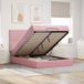 Prolenta Maison Exclusive - Ottomaans bedframe met matrassen, roze, 140x200 cm, fluweel