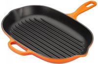 Le Creuset Grillpan 32 cm Signature - Gietijzer - Inductie - Ovaal - Oranjerood
