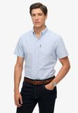 Superdry Oxford-overhemd met korte mouwen Heren Shirts