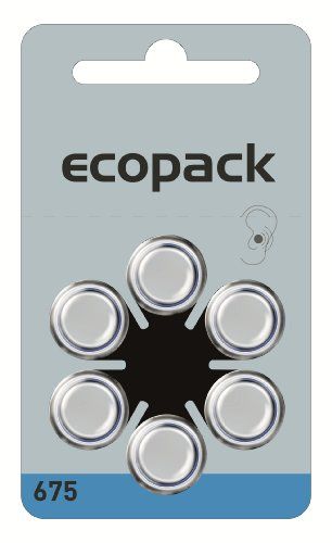 Varta Ecopack ZA 675 Hoortoestelbatterijen 1,4 V - 650 mAh 60 stuks