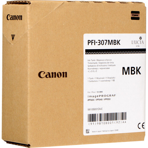 Canon PFI-307MBK single pack / zwart