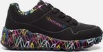 Skechers Uno Lite Meisjes Sneakers - Zwart/Multicolour