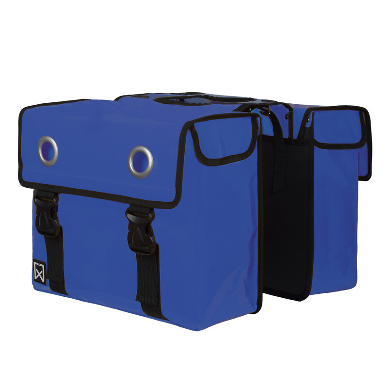 WILLEX Dubbele fietstas Bisonyl 52L Blauw