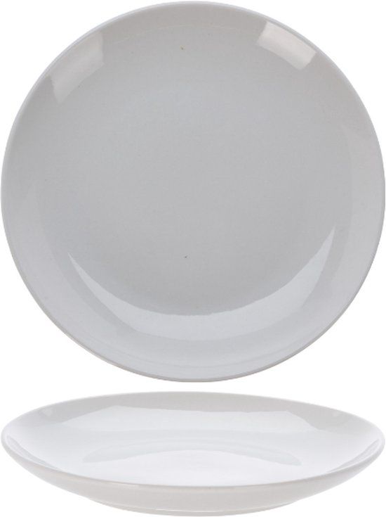 Cookinglife Dinerbord Porselein Ø 27 cm - 4 Stuks - Wit