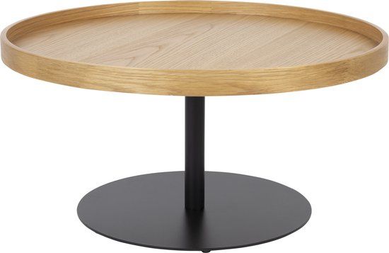 Feliz Lifestyle Yuri Bijzettafel - Eiken - Rond - 70 cm - Naturel