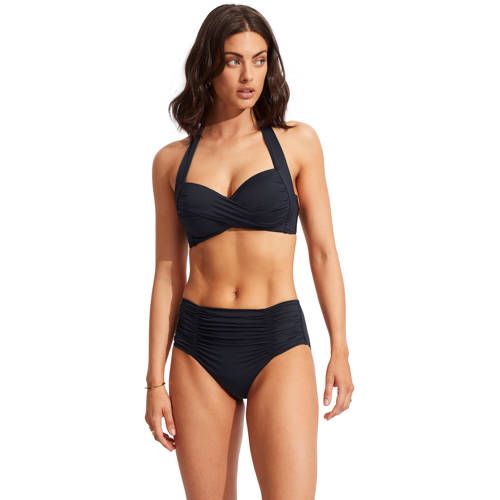 Seafolly Voorgevormde Push-up Bikinitop - Donkerblauw