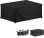 Famanu - Housse de table de jardin 220x100x75cm - Noir