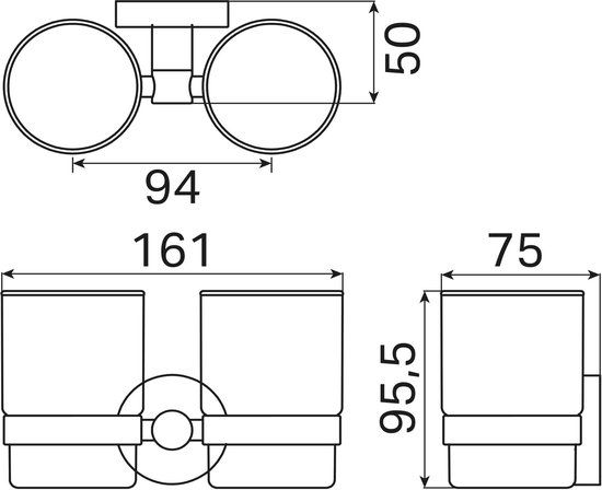 Haceka Kosmos Glashouder - RVS - 1208541