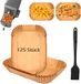 Plaquettes en silicone pour friteuse à air chaud XL, 125 pièces, sans BPA, pour friteuse à air chaud, 9,5 L, kit d'accessoires