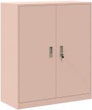 vidaXL Opbergkast Roze Staal 90 x 40 x 105 cm