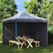 Prolenta Maison Exclusive - Partytent zijwanden, 2 stuks met rits, PE, antraciet