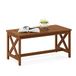 Furinno Tioman salontafel, hardhout, teakolie X-Leg naturel