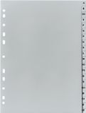 Herlitz Kunststoff-Register, A-Z, A4 Überbreite, 20-teilig