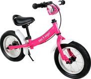 Spielwerk Loopfiets - Verstelbaar Stuur en Zadel Robuust 2-5 Jaar - Roze