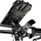 Lightyourbike ® FLEX - Support téléphone Vélo, VTT & Vélo de course - Noir