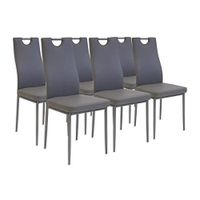 albatros eetkamerstoelen SALERNO - Set van 6 - Grijs