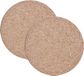 Zeller Pannenonderzetters van Kurk Rond - 2 stuks - Lichtbruin - Ø14 x 1 cm
