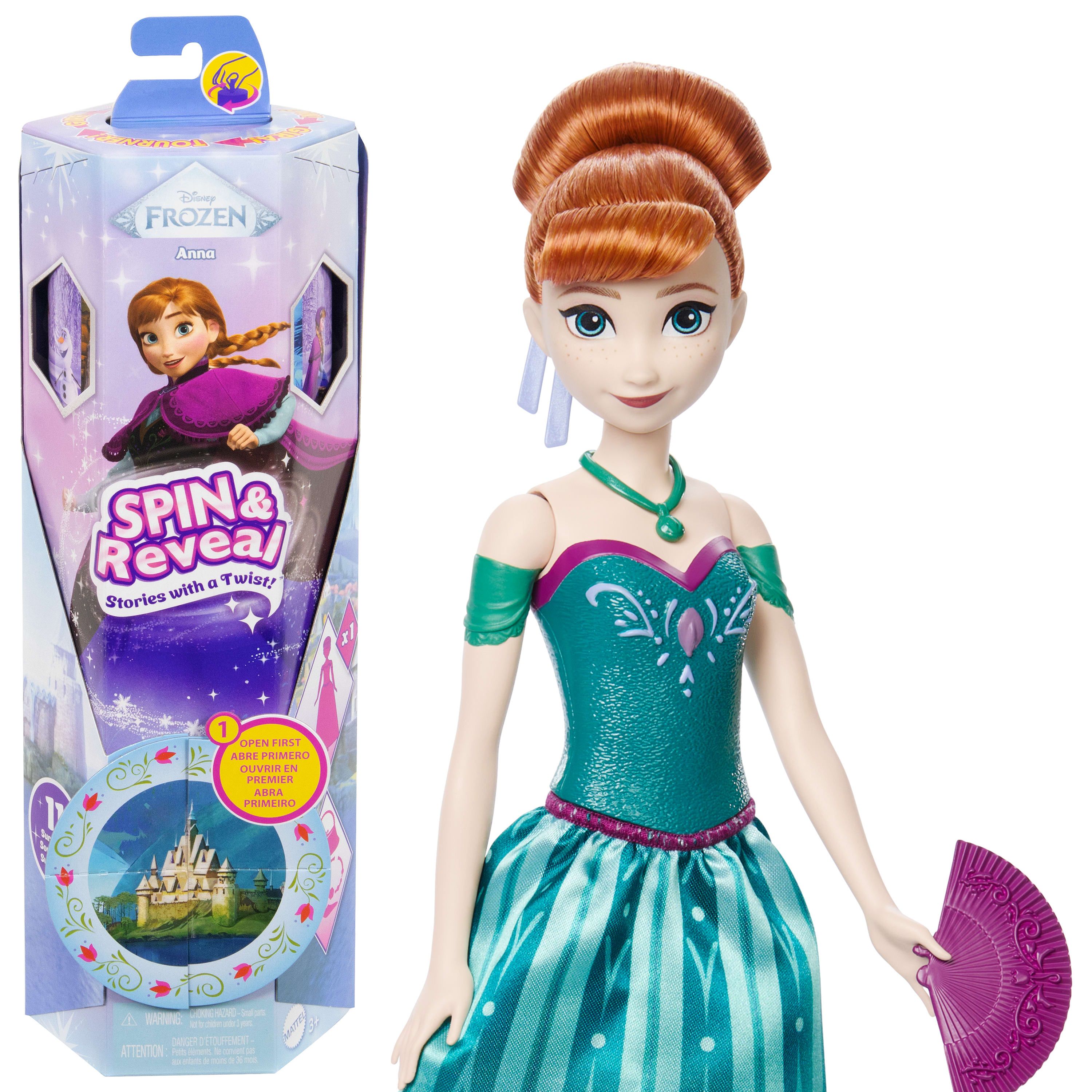 Mattel Disney Frozen Draaien en Ontdekken Anna Modepop