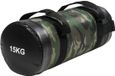 Gorilla Sports Sac de sable Fitness 15 kg Nylon Rempli de sable métallique Vert
