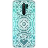 Xiaomi Redmi 9 mandala blanc bedrukt siliconen hoesje