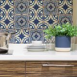 Ambiance Sticker Stickers muraux autocollants pour cuisine et salle de bain - 9 AZULEJOS SÉRGIO stickers carrelage - 9 stickers 10x10cm