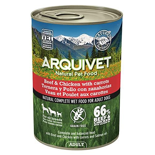 Arquivet Adult rundvlees en kip met wortelen en zalmolie - 400 g