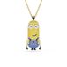 Swarovski Minions Kevin hanger, Pavé, Meerkleurig, Goudkleurige toplaag