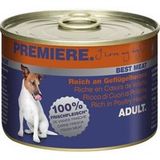 PREMIERE Best Meat Adult Gevogeltehartjes 24x185 g