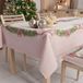 PETTI Artigiani Italiani - Kerst Tafelkleed Vlekbestendig Rechthoekig Tafelkleed voor Keuken, Motief Roze Strik, 140x180 cm, 100% Made in Italy
