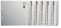 Leitz Tabbladenset A-Z, 740-delig, grijs, voor 50 ordners