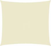 vidaXL Zonnescherm rechthoekig 3x4 m oxford stof crèmekleurig
