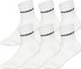Huddle Sokken HUDDLE 6pk Short Crew Socks Wit 43-46