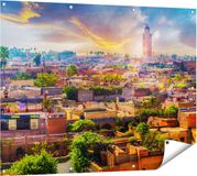 Gards Poster Medina de Marrakech - 120x90 cm - Décoration de jardin pour extérieur