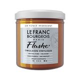 Lefranc Bourgeois 300505 Flashe acryl- en vinylverf, lichtecht, dekkend en bestand tegen veroudering - 125ml Pot, Deep Gold Iridescent