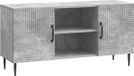 vidaXL meuble TV gris béton 102 x 34,5 x 50 cm bois traité