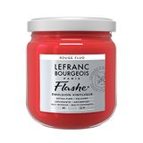 Lefranc Bourgeois 300510 Flashe acryl- en vinylverf, lichtecht, dekkend en bestand tegen veroudering - 400ml Pot, Fluorescent Red