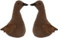 Item International ITEM Deurstopper eend - 2x - bruin - polyester