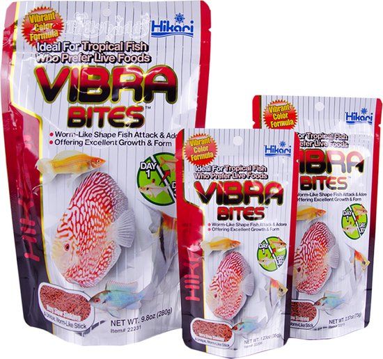 Hikari Vibra Bites - 280g - Zinkend visvoer voor Tropische Vissen