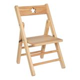Atmosphera Kinder uitklap stoeltje Stars - naturel - hout